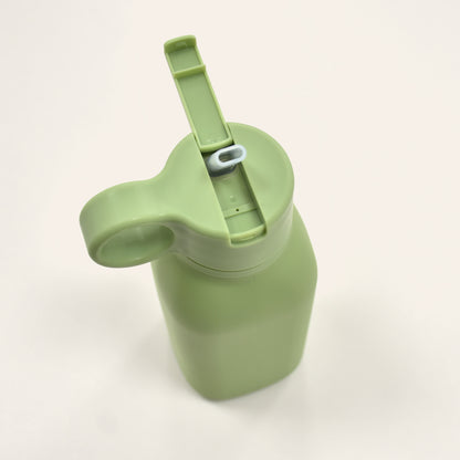 Portable Baby Tableware Silicone Sports Cup Leakproof Sippy Cups With Kids Flip Lid 2