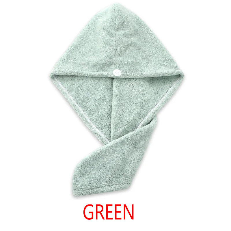 Quick Dry Hair Towel Wrap Super Absorbent Microfiber Coral Velvet Hair Turban 6