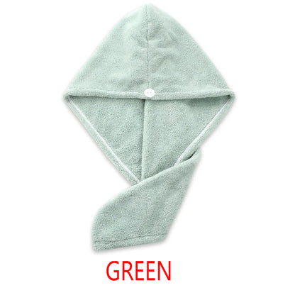 Quick Dry Hair Towel Wrap Super Absorbent Microfiber Coral Velvet Hair Turban 6