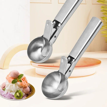 Stainless Steel DualPurpose Ice Cream  Fruit Scoop 3