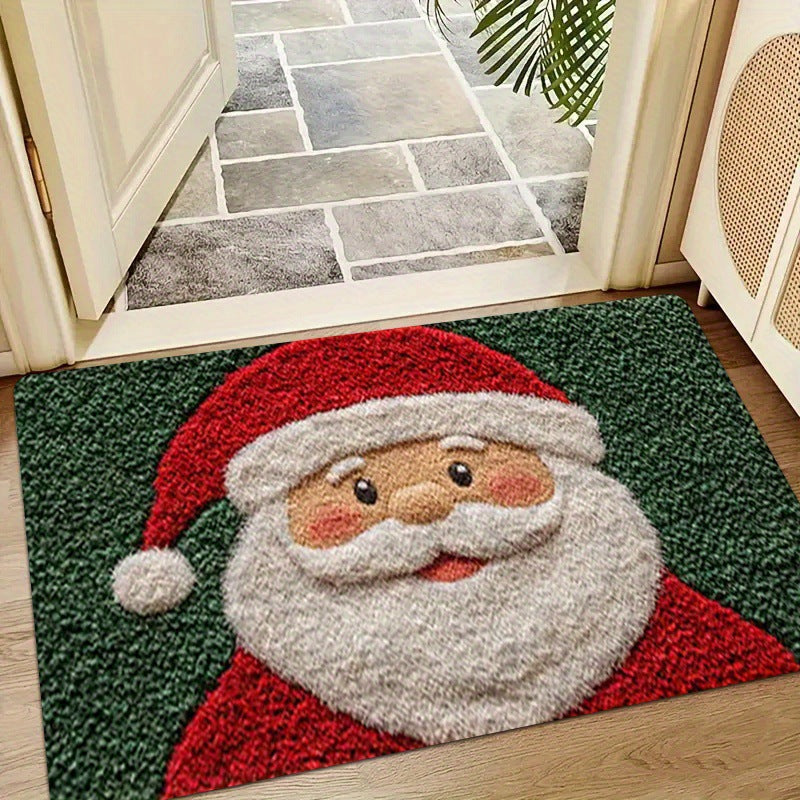 Christmas Door Mat Red Santa Claus Gingerbread Man Carpet New Year 9