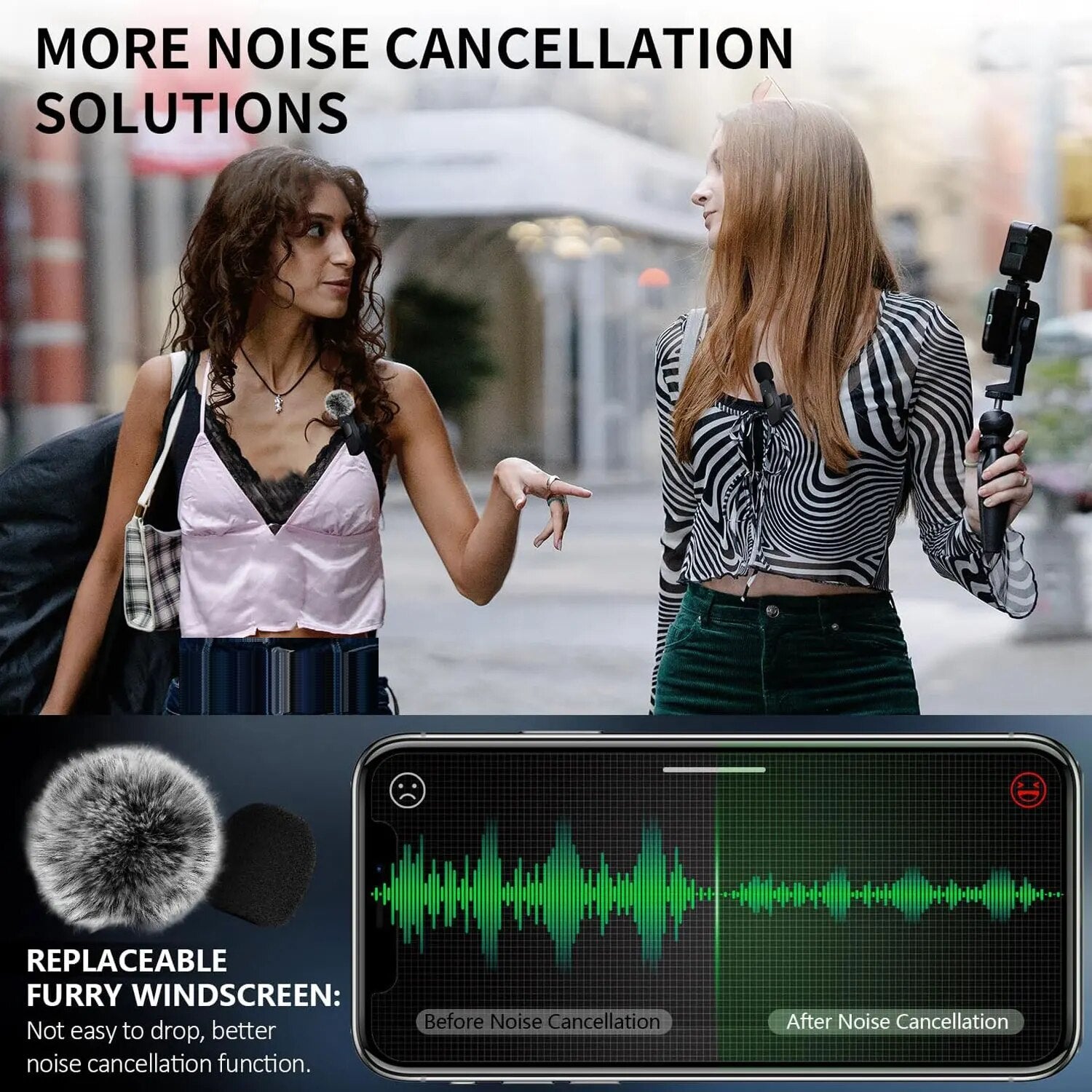 Wireless Microphone for iPhone, Android, Laptop, and Gaming