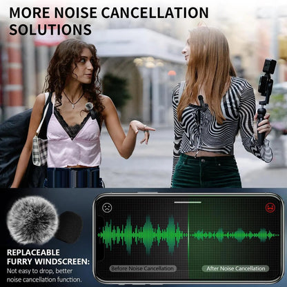 Wireless Microphone for iPhone, Android, Laptop, and Gaming