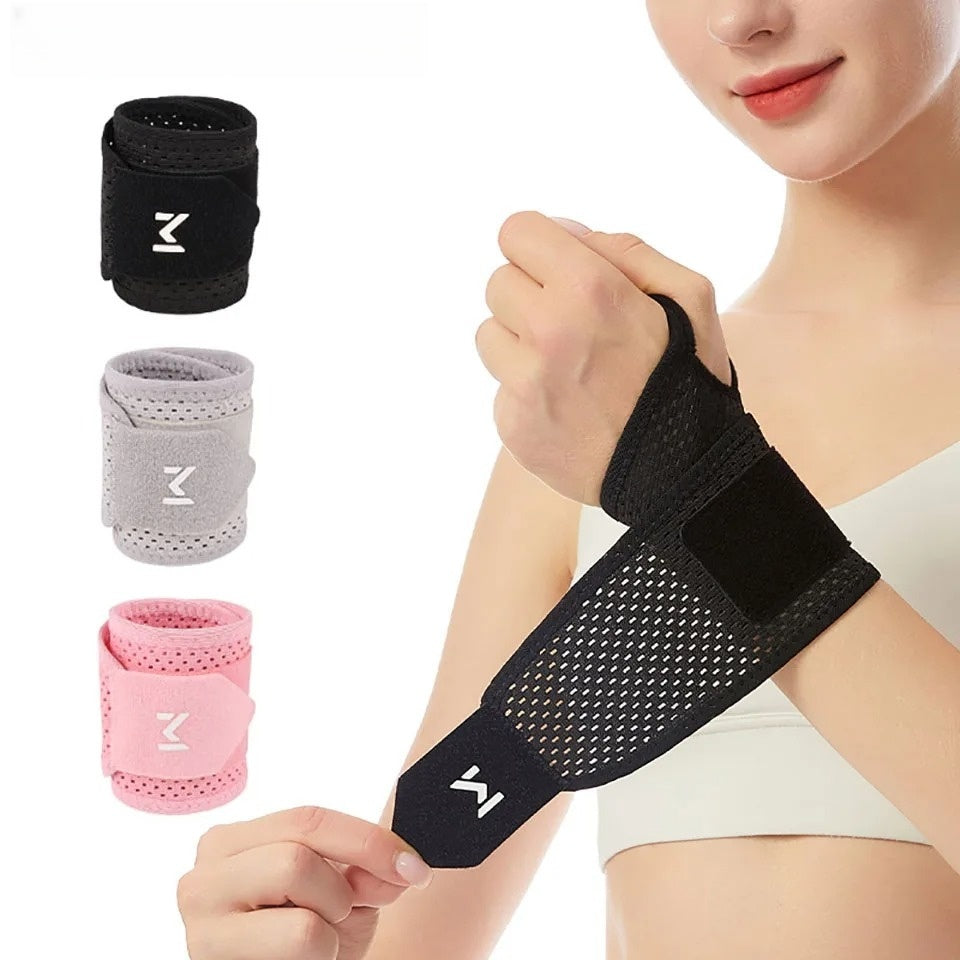 Adjustable Compression Sleeve Wrist Support for Gym, Breathable Carpal Tunnel Relief, Sports Injury Prevention,