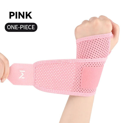 Adjustable Compression Sleeve Wrist Support for Gym, Breathable Carpal Tunnel Relief, Sports Injury Prevention,