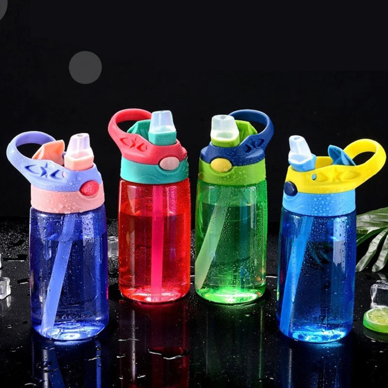 Safe Baby Feeding Cups With Straws Portable Kids Water Cup Leakproof Bottle 4