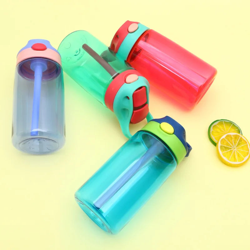 Safe Baby Feeding Cups With Straws Portable Kids Water Cup Leakproof Bottle 5