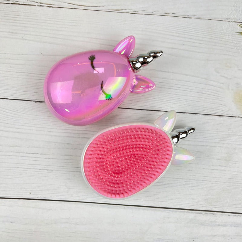 Small Children Hair Care Comb, Cartoon Unicorn Head Massager, Anti-static Hairdressing Comb