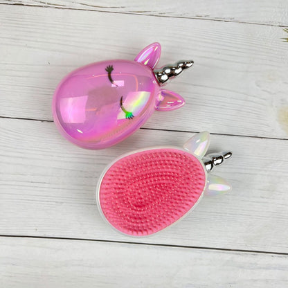 Small Children Hair Care Comb, Cartoon Unicorn Head Massager, Anti-static Hairdressing Comb