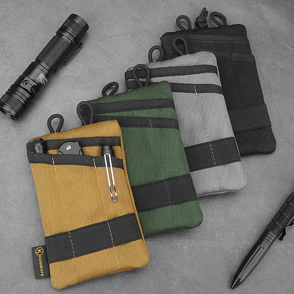 Rugged Mini Wallet Card Key Belt Waist Pack Camping, Kosibate Tactical EDC Molle Pouch Mini for Hiking Hunting Outdoor