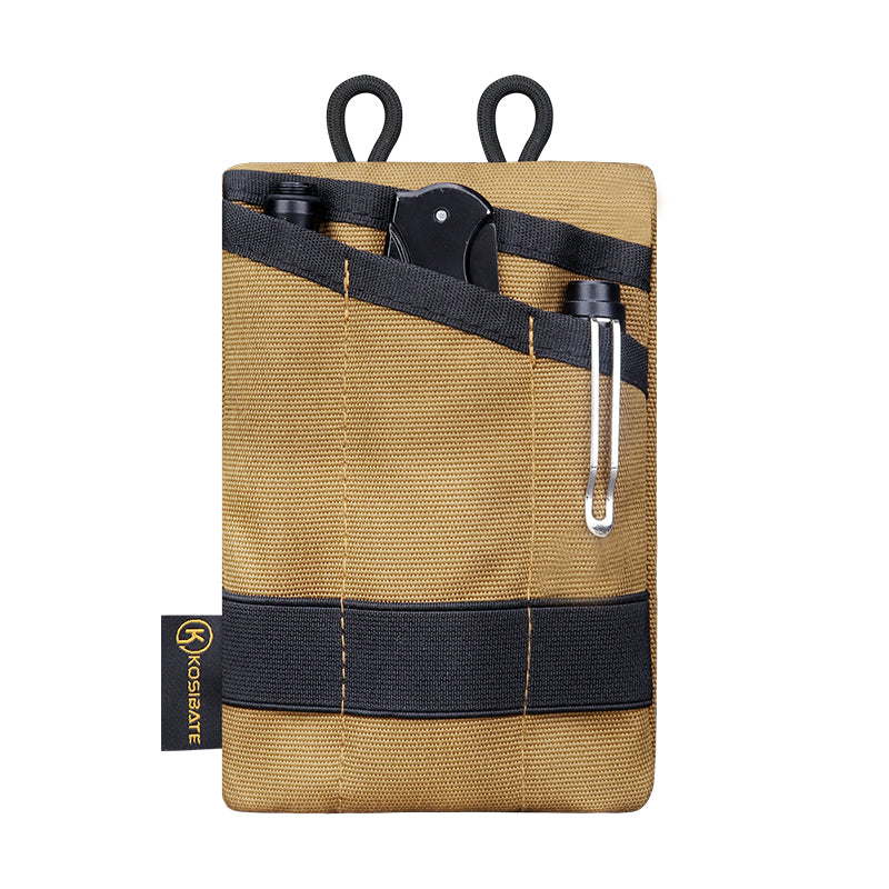 Rugged Mini Wallet Card Key Belt Waist Pack Camping, Kosibate Tactical EDC Molle Pouch Mini for Hiking Hunting Outdoor