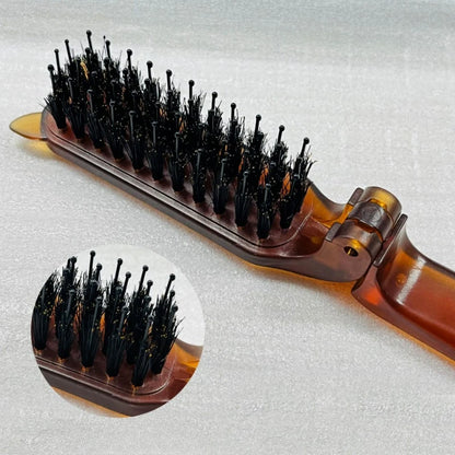 Portable Folding Anti Static Hair Brush For Women Pig Mane Hair Combs Head Styling Massage Combs Ba 2