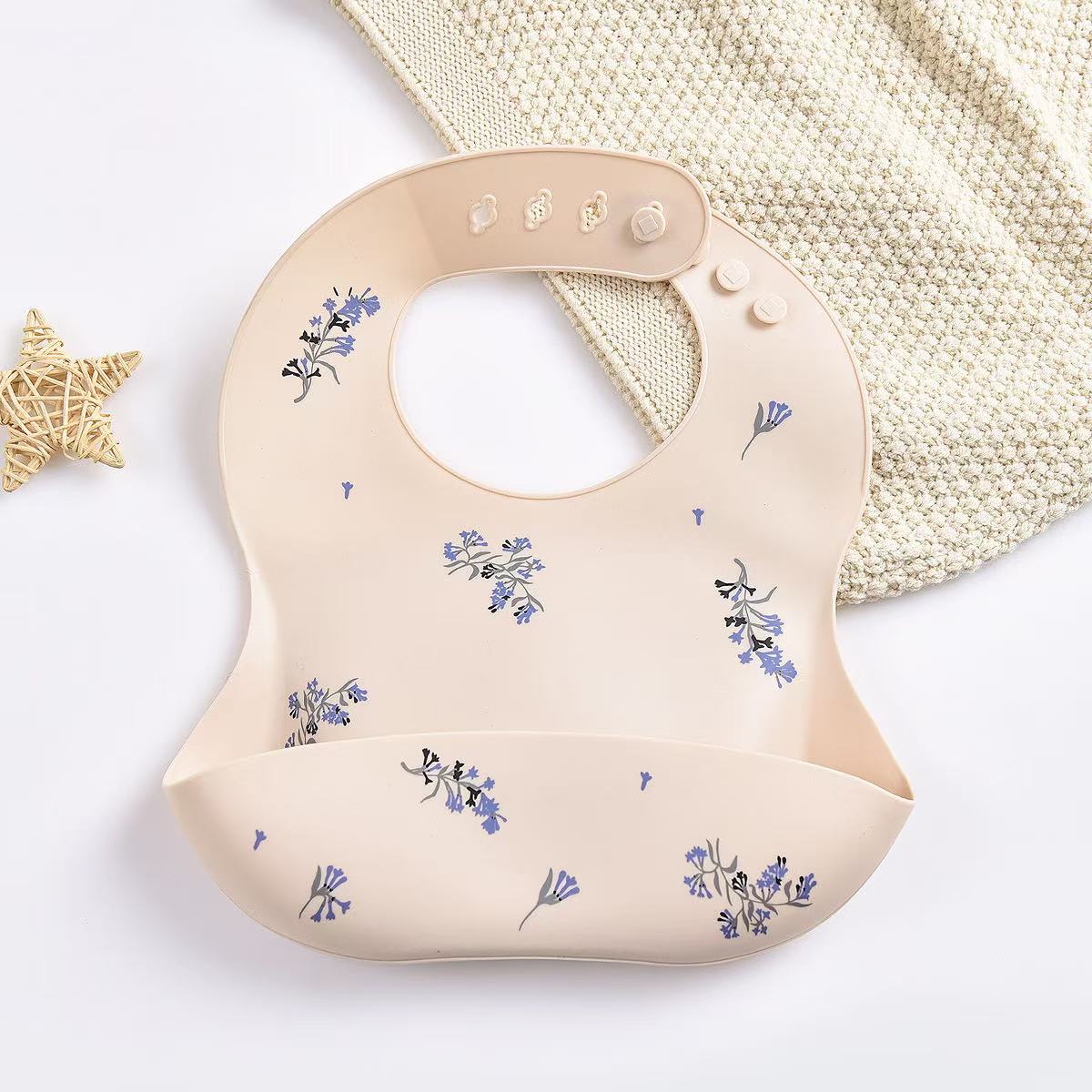 Waterproof Baby Bibs Silicone Bibs For Newborn Baby Feeding Tableware Toddler Feeding Bibs Bandana  1