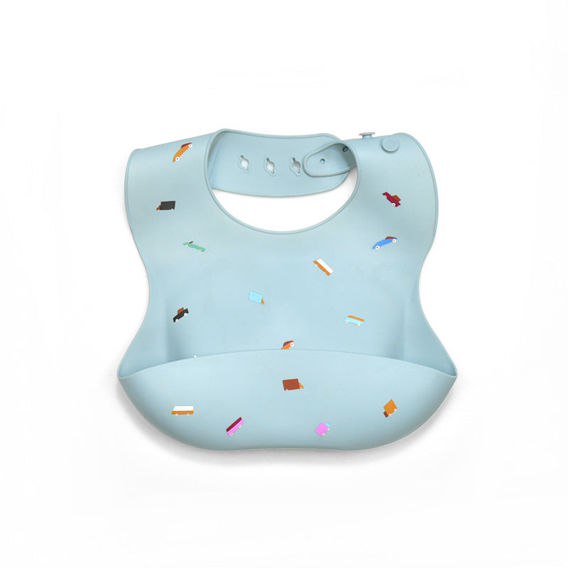 Waterproof Baby Bibs Silicone Bibs For Newborn Baby Feeding Tableware Toddler Feeding Bibs Bandana  2