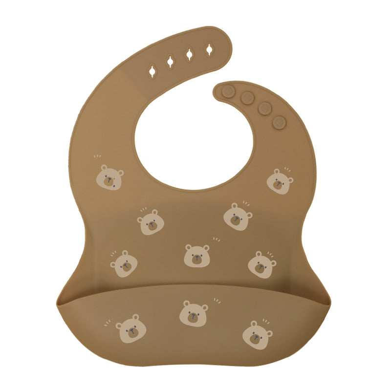Waterproof Baby Bibs Silicone Bibs For Newborn Baby Feeding Tableware Toddler Feeding Bibs Bandana  4