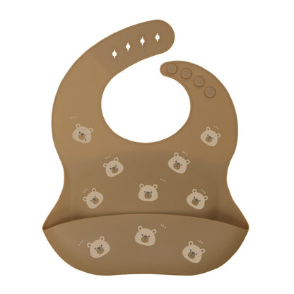 Waterproof Baby Bibs Silicone Bibs For Newborn Baby Feeding Tableware Toddler Feeding Bibs Bandana  4