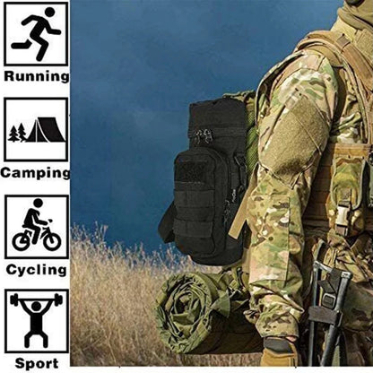 Premium Tactical Molle Water Bottle Pouch, Secure Holder Outdoor Sports Travel Camping Gear