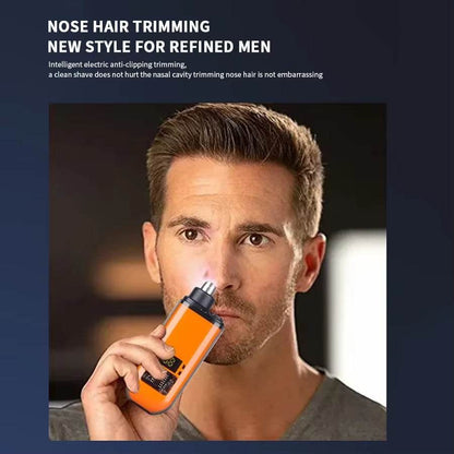 Mini USB Rechargeable Nose  Ear Hair Trimmer  Portable Grooming Tool For Men  Safe Precise TravelRe