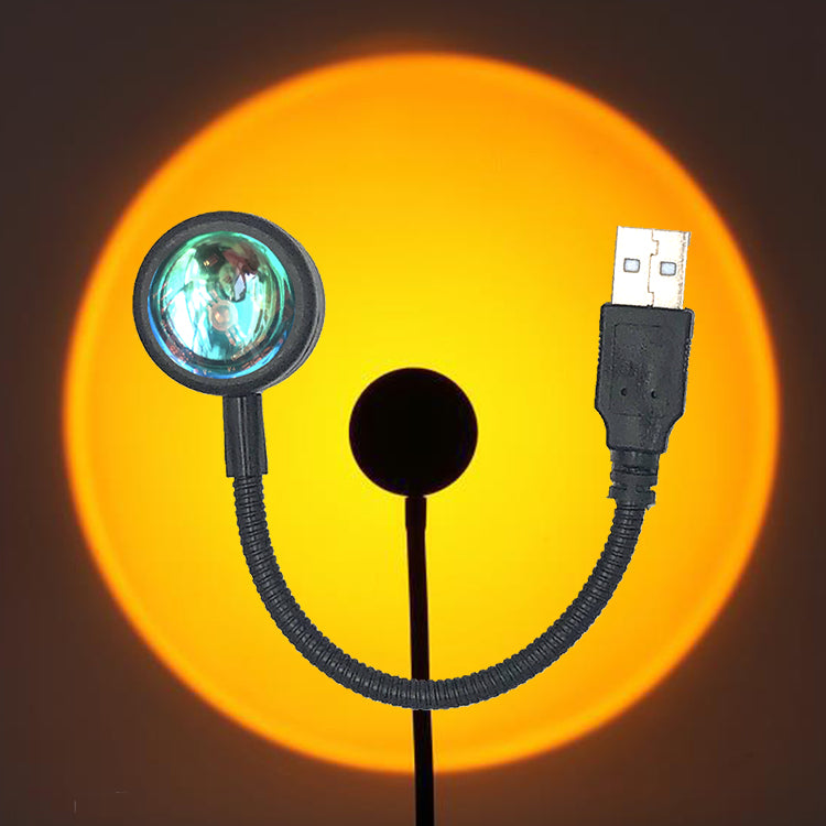 USB Sunset Light Lamp LED Rainbow Neon Night Light Projector Photography 6