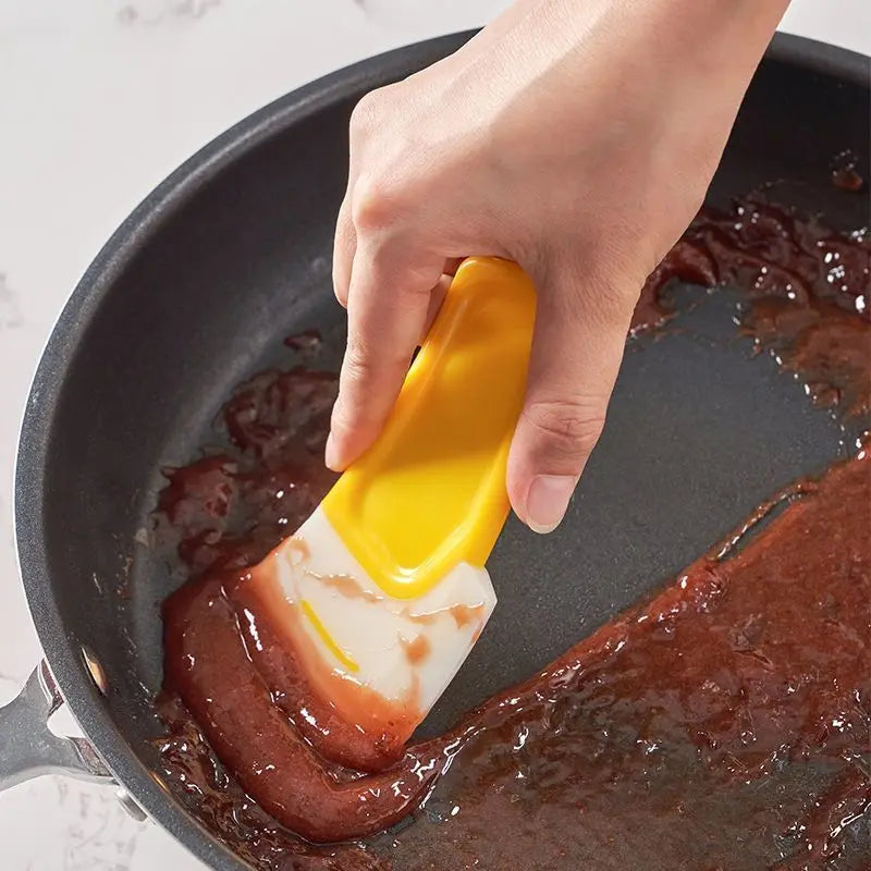 12Pcs Silicone Cleaning Spatula Kitchen Washing Scraper Cake Baking Scrapers Pot Dishes Cleaning To 1
