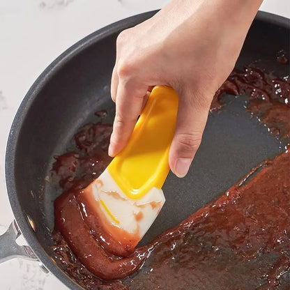 12Pcs Silicone Cleaning Spatula Kitchen Washing Scraper Cake Baking Scrapers Pot Dishes Cleaning To 1