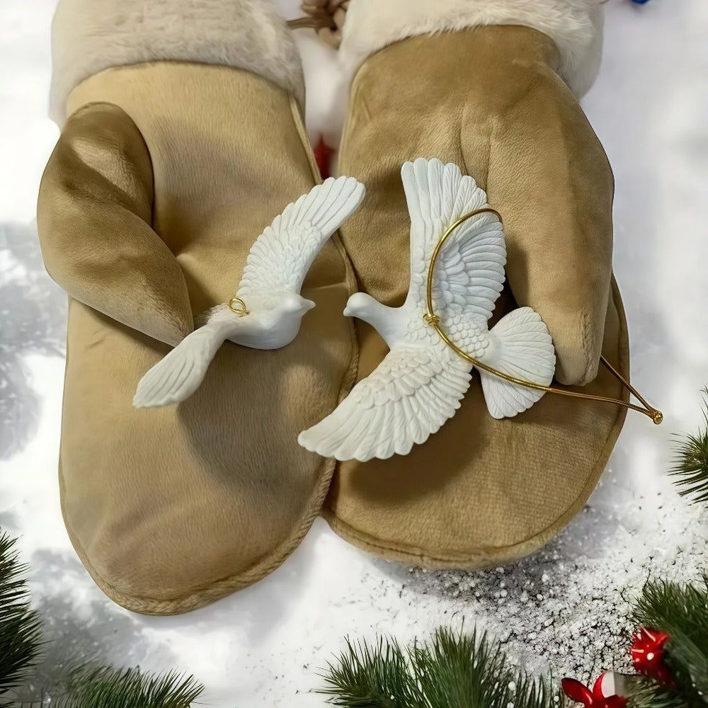 Style Friendship Doves Christmas Tree Ornament Resin Home Alone Best Gift For Someone Special 1