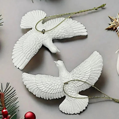 Style Friendship Doves Christmas Tree Ornament Resin Home Alone Best Gift For Someone Special 5