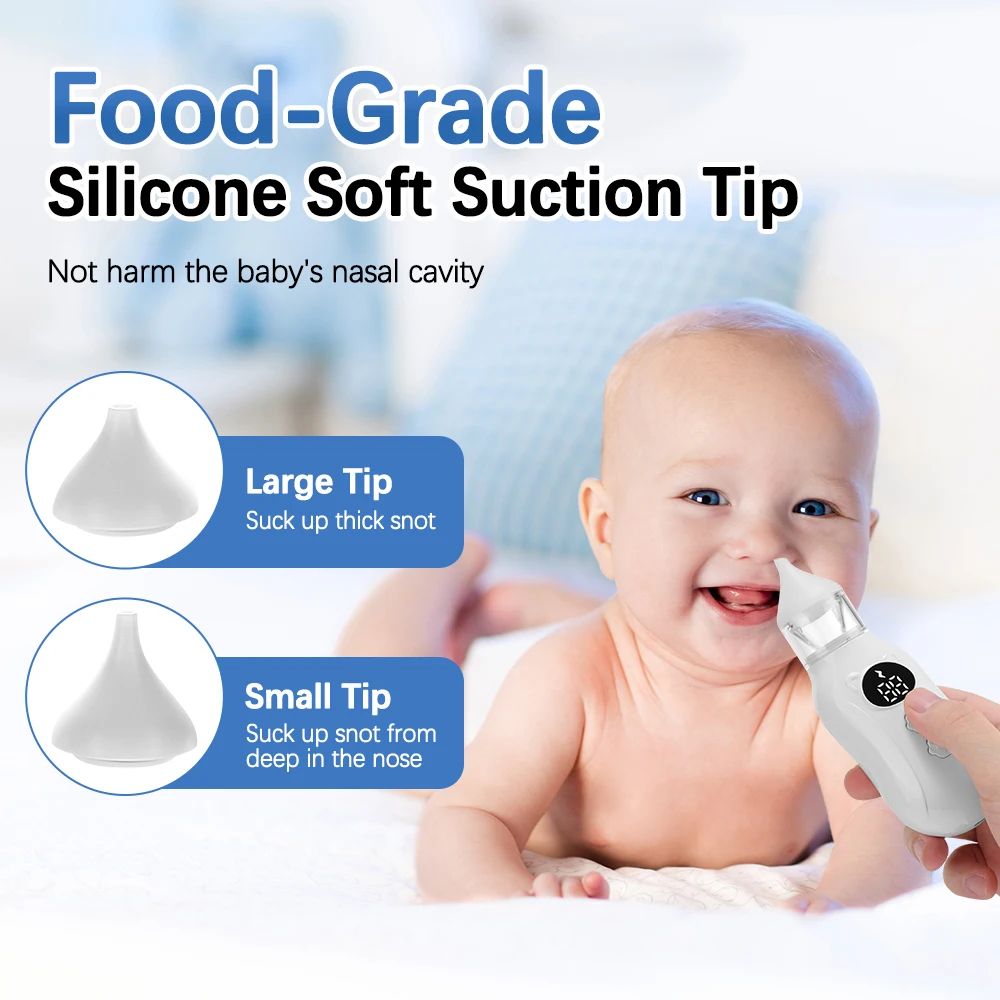 Electric Nose Cleaner Newborn Baby Speed Baby Nasal Aspirator Booger Mucus Sucker For Infant With L