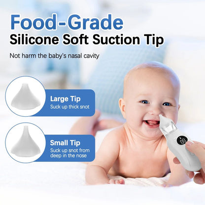 Electric Nose Cleaner Newborn Baby Speed Baby Nasal Aspirator Booger Mucus Sucker For Infant With L