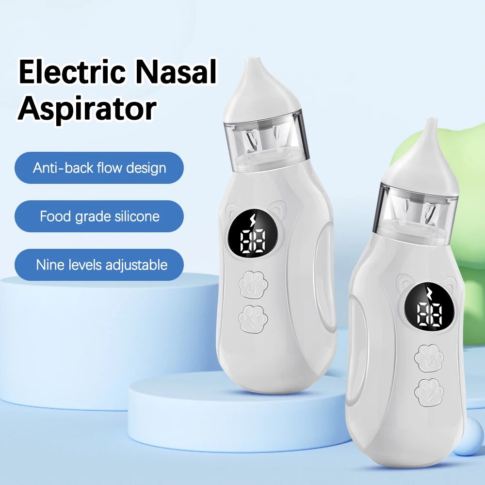 Electric Nose Cleaner Newborn Baby Speed Baby Nasal Aspirator Booger Mucus Sucker For Infant With L