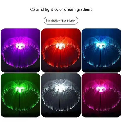 Solar Power Flowers Lamp For Wedding Party Outdoor Pathway Yard Lawn Decoration 2