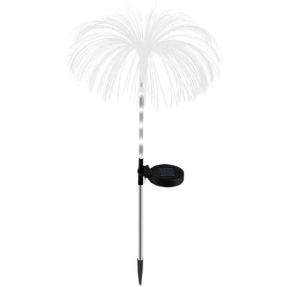 Solar Power Flowers Lamp For Wedding Party Outdoor Pathway Yard Lawn Decoration 4