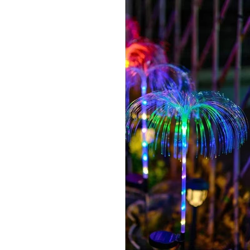 Solar Power Flowers Lamp For Wedding Party Outdoor Pathway Yard Lawn Decoration 5