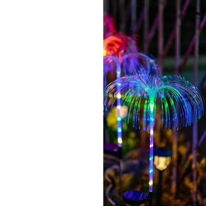 Solar Power Flowers Lamp For Wedding Party Outdoor Pathway Yard Lawn Decoration 5