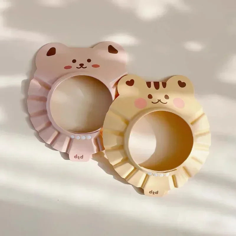 Safe Adjustable Shampoo Cap for Babies, Soft Bathing Cap Hat, Shower Protection for Kids, Wash Hair Shield for Children