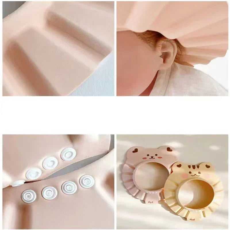 Safe Adjustable Shampoo Cap For Babies Soft Bathing Cap Hat Shower Protection For Kids Wash Hair Sh 2