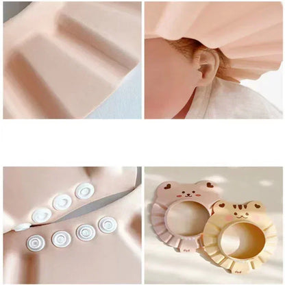 Safe Adjustable Shampoo Cap For Babies Soft Bathing Cap Hat Shower Protection For Kids Wash Hair Sh 2