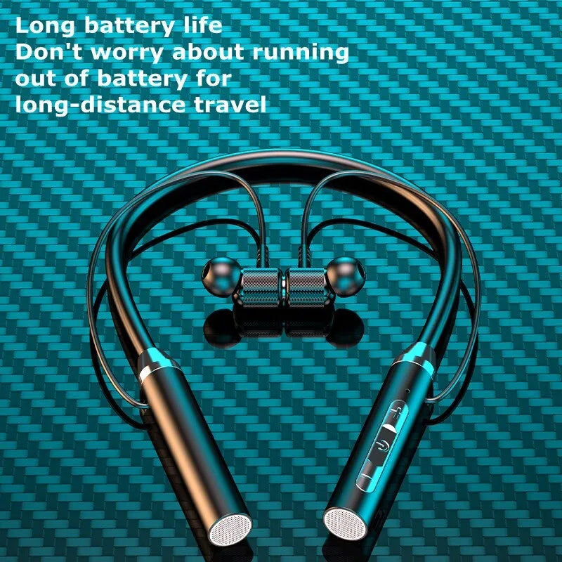 Wireless Bluetooth Neckband Headphones, Waterproof Magnetic Earbuds