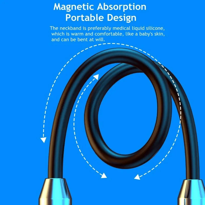 Wireless Bluetooth Neckband Headphones, Waterproof Magnetic Earbuds