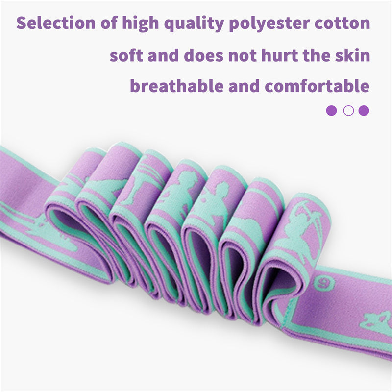 MultiFunctional Elastic Yoga Resistance Band Fitness Stretching Belt For Pilates Dance And Exercise 3