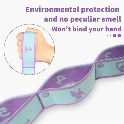 MultiFunctional Elastic Yoga Resistance Band Fitness Stretching Belt For Pilates Dance And Exercise 4