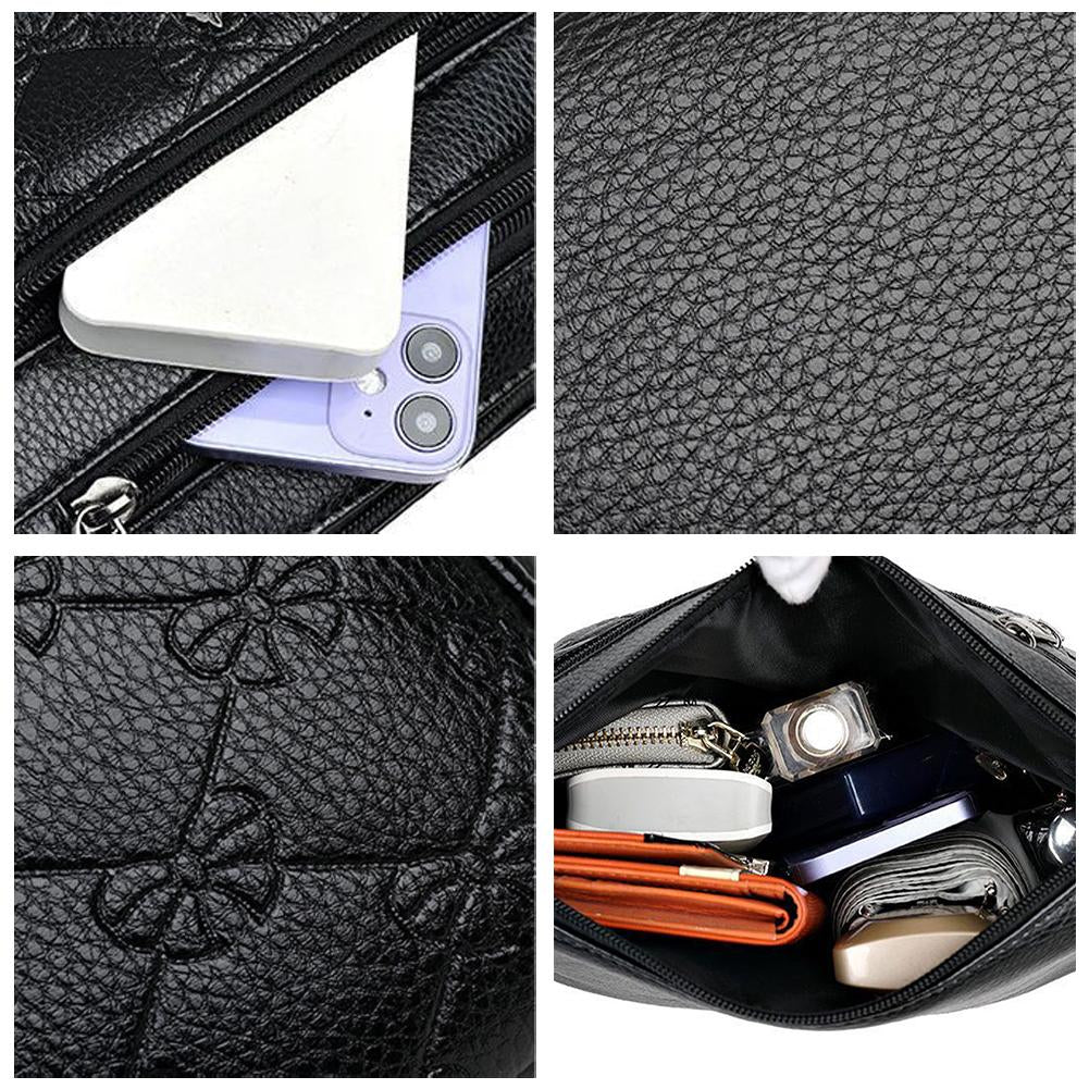 Large Capacity Women's Shoulder Bag, Multi-layer Fashionable Mother's Bag for Middle-aged Women