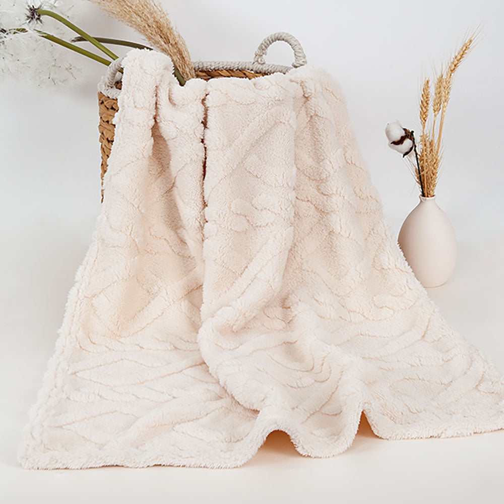 Children's Swaddle Blanket Winter Coral Velvet Soft Plush Quilt for Baby