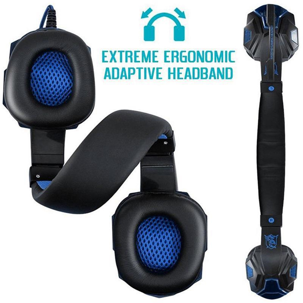 Wired Gaming Headset Smartphone Adjustable Noise Cancelling Microphone 5