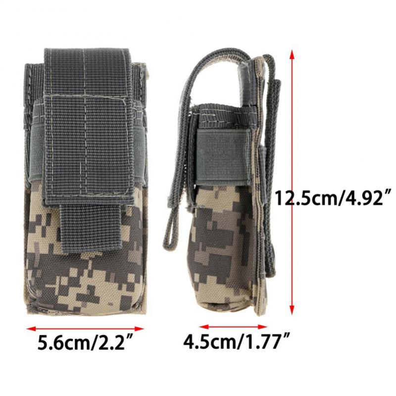 Duty-Ready Outdoor Hunting Waist Bag, Tactical Molle Flashlight Pouch, Magazine Single Mag Bag, Universal Torch Holder