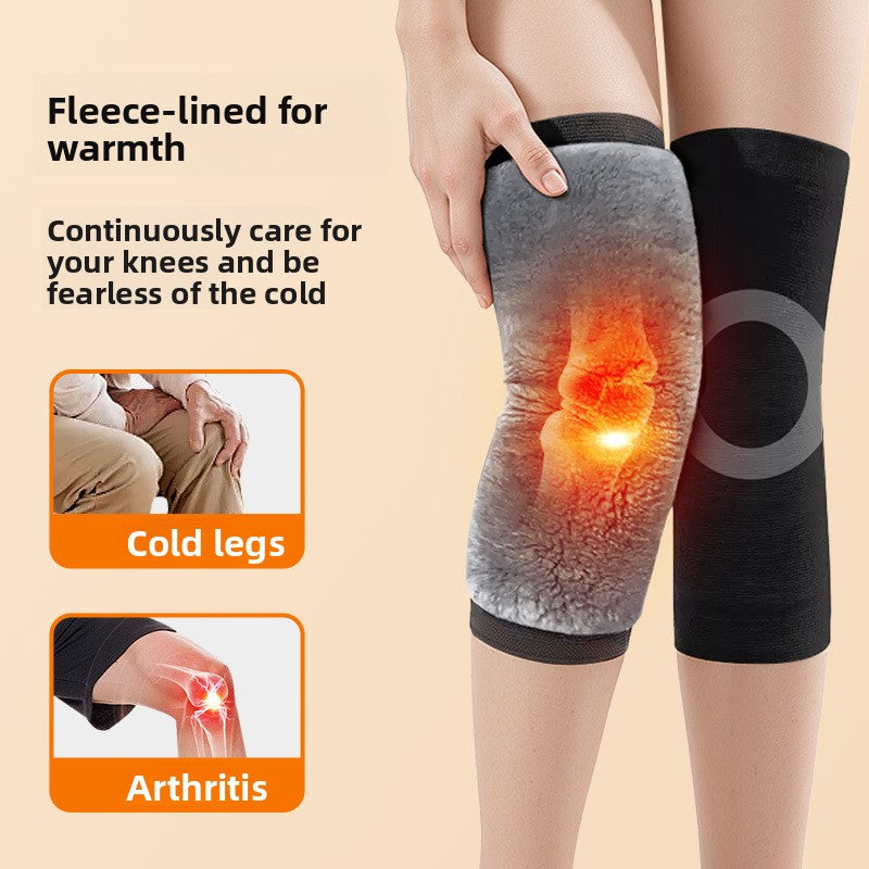 FurLike Fabric Knee Covers For Leg Warmer Premium Winter Warm Knee Sleeves Soft Comfortable Adjusta 2