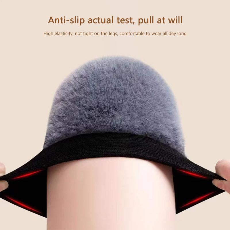 FurLike Fabric Knee Covers For Leg Warmer Premium Winter Warm Knee Sleeves Soft Comfortable Adjusta 4