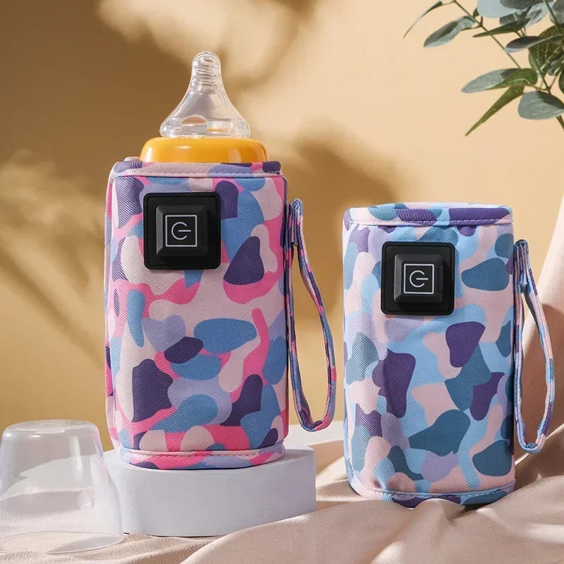 Travel Stroller Insulated Bag, USB Milk Water Warmer, Baby Nursing Bottle Heater, Safe Kids Winter Supplies