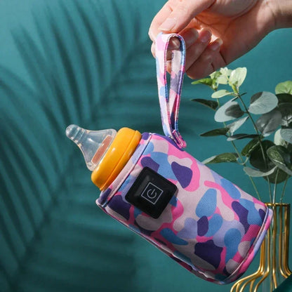 Travel Stroller Insulated Bag USB Milk Water Warmer Baby Nursing Bottle Heater Safe Kids Winter Sup 3