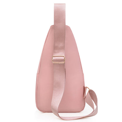 Travel Backpack For Men And Women Multi Color Slanted Fabric Neutral Style Nylon Material Bag 1